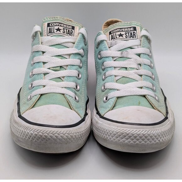 Converse All Star Sneakers Aqua Blue Mint Green Size Men’s 5 Womens 7 Chucks Low - Picture 3 of 7